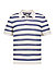 Polo-Shirt Florian, Strick, blau gestreift - blau