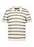 Polo-Shirt Florian, Strick, grün gestreift - grün