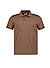 Polo-Shirt, Slim Fit, Funktionsmaterial, hellbraun - hellbraun