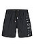 Badeshorts, Mikrofaser, schwarz - schwarz