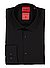 Hemd Kenno, Slim Fit, Baumwoll-Stretch, schwarz - schwarz