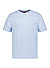 T-Shirt, Stretch-Baumwolle, hellblau - hellblau