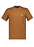 T-Shirt, Regular Fit, Baumwolle, Rückenprint, braun - braun