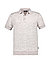 Polo-Shirt, Baumwoll-Strick, beige melange - braun