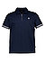 Zip-Polo Warley, Baumwoll-Jersey, dunkelblau - dunkelblau