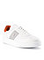 Sneaker Philadelphia, Leder, weiß-grau-orange - weiß-grau-orange