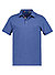 Polo-Shirt, Baumwoll-Piqué, rauchblau - dunkelblau