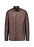 Hemd, Regular, Reines Leinen, Kent, dunkelbraun meliert - dunkelbraun