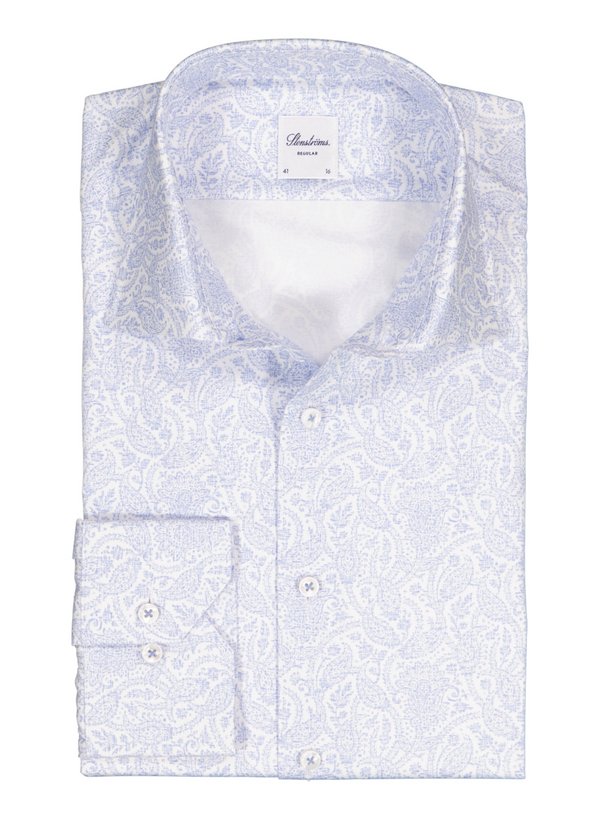 Hemd, Regular, Baumwolle, Kent, hellblau paisley