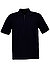 Zip-Polo, Strick, blau - nachtblau