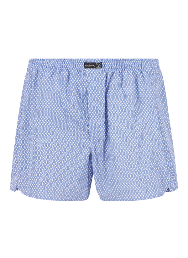 van Laack Herren Boxershorts blau Reine Baumwolle Gemustert