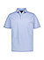Polo-Shirt, Slim Fit, Baumwoll-Piqué, hellblau - hellblau
