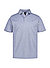 Polo-Shirt, Slim Fit, Baumwoll-Piqué, dunkelblau meliert - dunkelblau