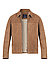 Lederjacke Baks, Ziegenvelours, braun - braun