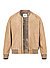 Lederblouson Bokston, Ziegenvelours, beige - beige
