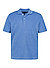 Polo-Shirt, Baumwoll-Frottee, blau - blau