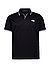 Polo-Shirt, Jersey, schwarz - schwarz