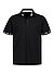 Polo-Shirt, Baumwoll-Jersey, schwarz - schwarz