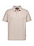 Polo-Shirt, Baumwoll-Jacquard, beige - beige
