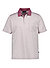 Polo-Shirt, Baumwoll-Jersey, mauve-weiß strukturiert - mauve