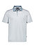 Polo-Shirt, Baumwoll-Jersey, mint-weiß strukturiert - mint