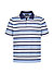 Polo-Shirt, Baumwoll-Jersey, blau-weiß gestreift - blau-weiß