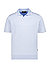Polo-Shirt, Baumwoll-Strick, himmelblau meliert - himmelblau