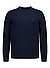 Pullover, Bio Baumwolle, dunkelblau - silver gray