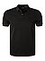 Polo-Shirt, Baumwoll-Piqué, schwarz - schwarz