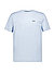T-Shirt, Stretch-Baumwolle, open blue - open blue