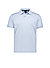 Polo-Shirt Pio, Regular, Baumwoll-Jersey, hellblau meliert - hellblau
