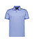 Polo-Shirt, Slim Fit, Baumwoll-Jersey, blau meliert - blau