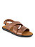 Sandalen, Leder, cognac - cognac