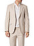 Sakko Alzer, Slim Fit, Mikofaser-Stretch, hellbeige meliert - hellbeige
