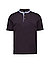 Polo-Shirt, Baumwoll-Piqué, schwarz - schwarz