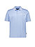 Polo-Shirt, Piqué, hellblau meliert - hellblau