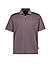 Zip-Polo, Jersey, grau - grau