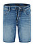 Jeansshorts, Baumwoll-Stretch, blau - blau