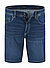 Jeansshorts, Baumwoll-Stretch, dunkelblau - dunkelblau