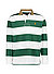 Polo-Shirt, Classic Fit, Baumwoll-Jersey, grün-ecru gestreift - grün-ecru