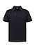 Polo-Shirt Adrian, Regular Fit, Bio Baumwoll-Strick, schwarz - schwarz