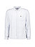 Hemd, Regular, Reines Leinen, Button-Down, Brusttasche, hellblau gestreift - hellblau
