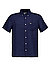 Kurzarmhemd, Regular, Reines Leinen, Button-Down, Brusttasche, dunkelblau - dunkelblau