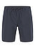 Shorts, Relaxed Fit, Seersucker, schwarz gestreift - schwarz