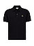 Polo-Shirt, Classic Fit, Strick, schwarz - schwarz