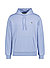 Hoodie, Classic Fit, Bio-Baumwolle, blau - blau