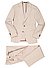 Anzug  Giorno-Bene, Shaped Fit, Bio Baumwoll-Stretch, ungefüttert, - beige