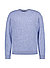 Pullover, Bio Baumwolle, blau meliert - blau
