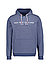 Hoodie, Baumwolle, navy meliert - navy