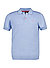 Polo-Shirt, Viscose-Jersey, hellblau-melange - hellblau